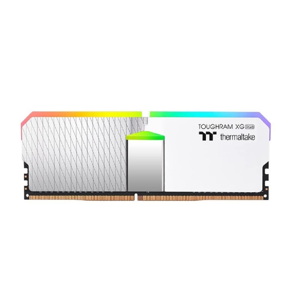 Thermaltake Thermaltake TOUGHRAM XG RGB White DDR4 4400MHz 16GB (8GB x 2) 16.8 Million Color RGB Alexa/Razer Chroma/5V Motherboard Syncable RGB Memory RG06D408GX2-4400C19B