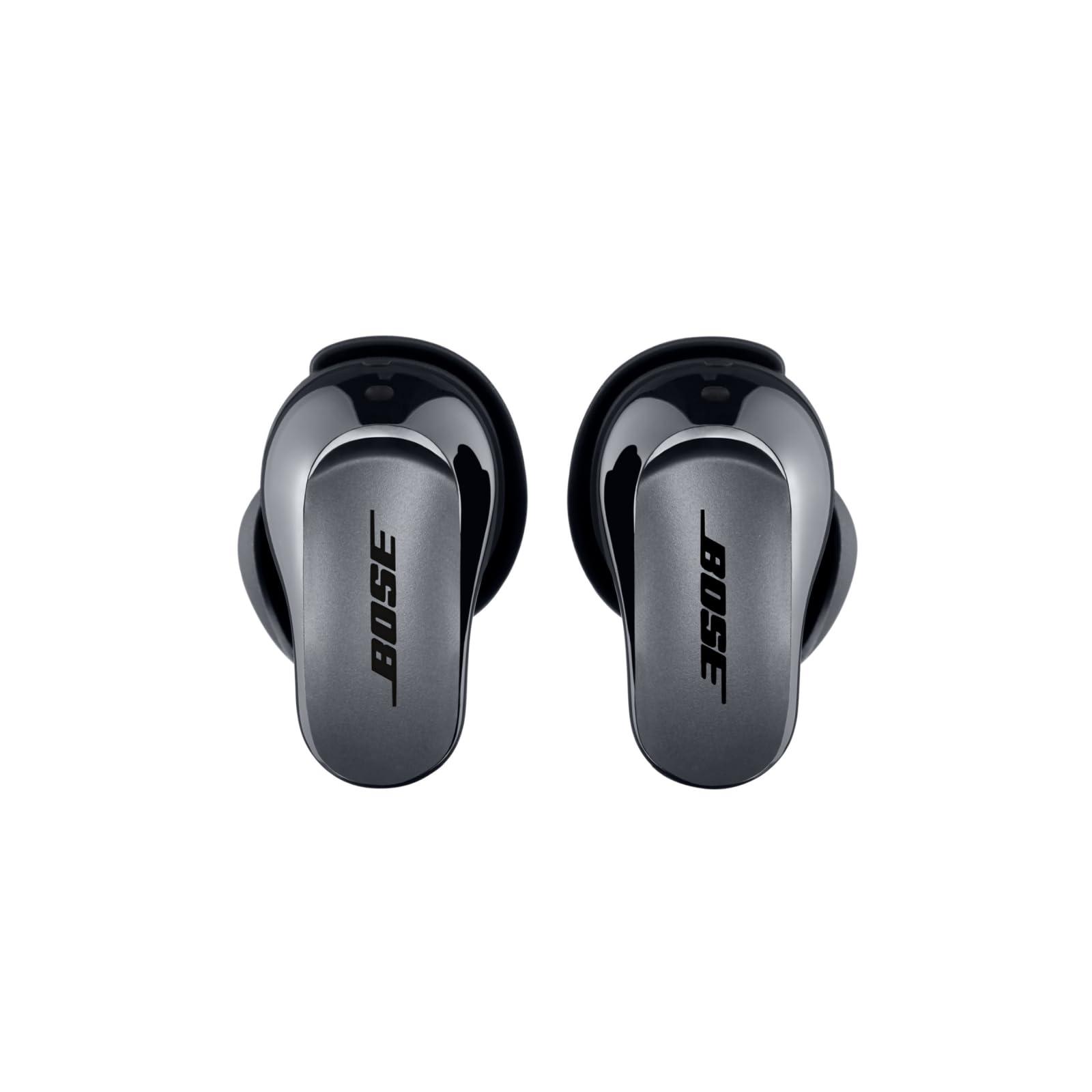 Bose Bose QuietComfort Ultra Bluetooth Earbuds, Wireless Earbuds with Spatial Audio and World-Class Active Noise Cancellation, Deep Bass, Up to 6 Hours of Playtime, Black