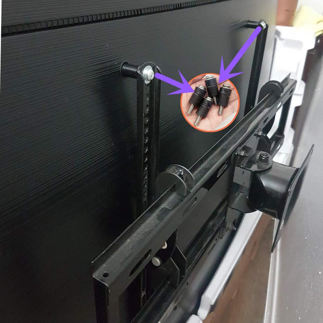 Adiyer Adiyer M8 Screws for Samsung TV Wall Mount 304 Stainless Steel M8 x 45mm TV Mounting Bolts Screws for Samsung TV with 25mm Long Spacers