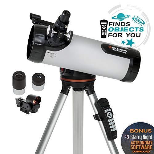 Celestron Celestron - 114LCM Computerized Newtonian Telescope - Telescopes for Beginners - 2 Eyepieces - Full-Height Tripod - Motorized Altazimuth Mount - Large 114mm Newtonian Reflector