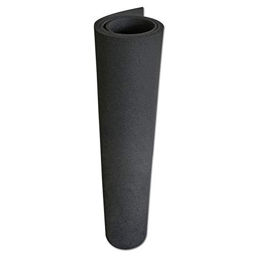 Rubber-Cal Rubber-Cal Recycled Flooring 1/4 in. x 4 ft. x 2 ft. - Black Rubber Mats