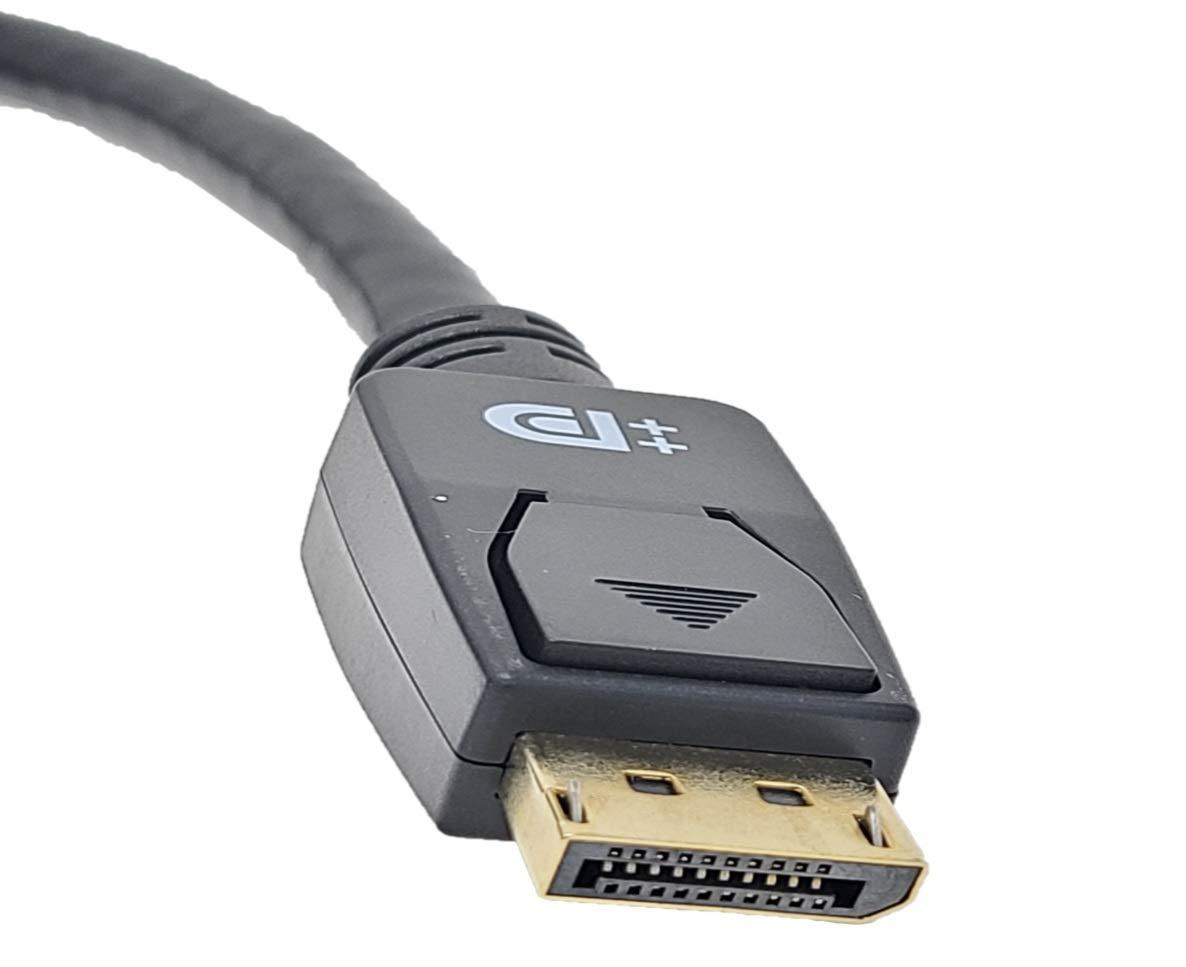MICRO CONNECTORS MICRO CONNECTORS 15 Feet VESA Certified DisplayPort 1.4 Cable with Latch (M05-14DPV-15)