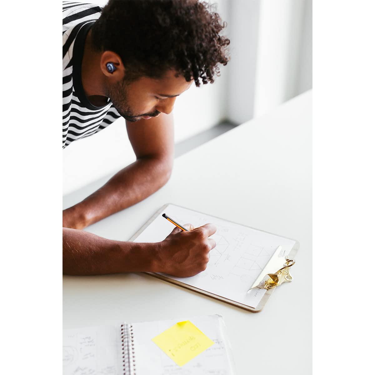 JBL JBL Live Free 2 - True Wireless Noise Cancelling Earbuds, Up to 35hrs of Playtime, 6 mics for Perfect Calls with Zero Noise, IPX5 Waterproof, Oval Tubes for Better Comfort, Isolation, & bass (Blue)