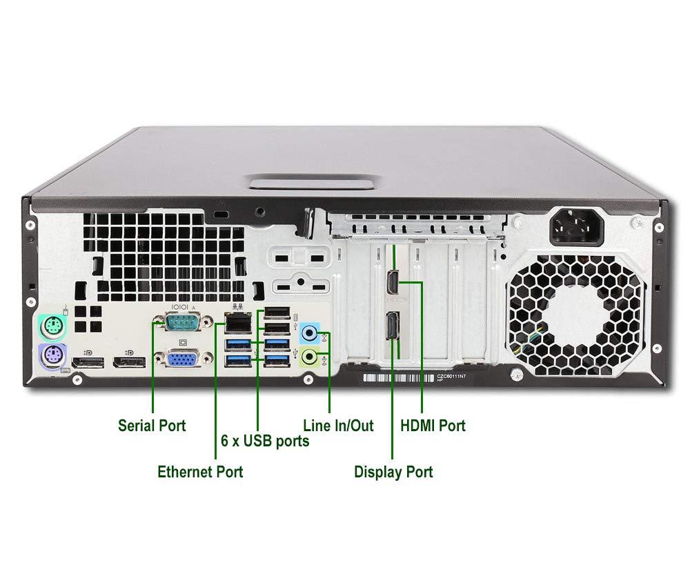 HP HP 600 G1 SFF Desktop Computer PC (Intel Core i5-4570, 3.2GHz, 16GB Ram, 120GB SSD, 2TB Hard Drive, WiFi | Bluetooth, DVDRW, HDMI, GTX 1030 Graphics Card) Windwos 10 (Renewed)