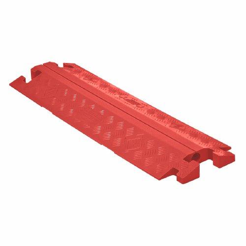 Checkers Industrial Safety Products Linebacker CP1X225-GP-O Polyurethane Heavy Duty General Purpose 1 Channel Open Top Cable Protector with 2.25" Channel and T-Shaped Connectors, Orange, 36" Length, 14.25" Width, 3" Height