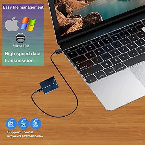 eoqo 32GB Analog Telephone Voice Recorder | Small Size, Reliable Recording, Plug & Play | Home & Office Use, 200 Hours Storage | Red Light Indicator, Automatic File Naming | Compatible with Analog Systems