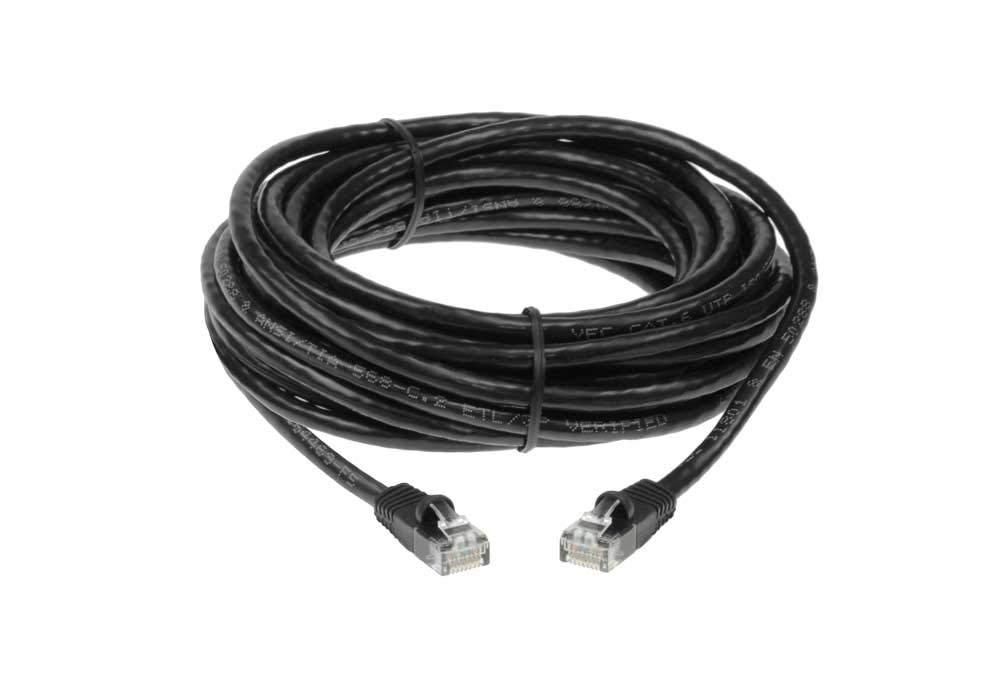 SF Cable SF Cable 10ft Cat 6 Unshielded (UTP) Ethernet Network Cable, RJ45 Plugs, 24AWG 4pair Stranded Copper Wire, 550Mhz Snagless Patch Cable - Black