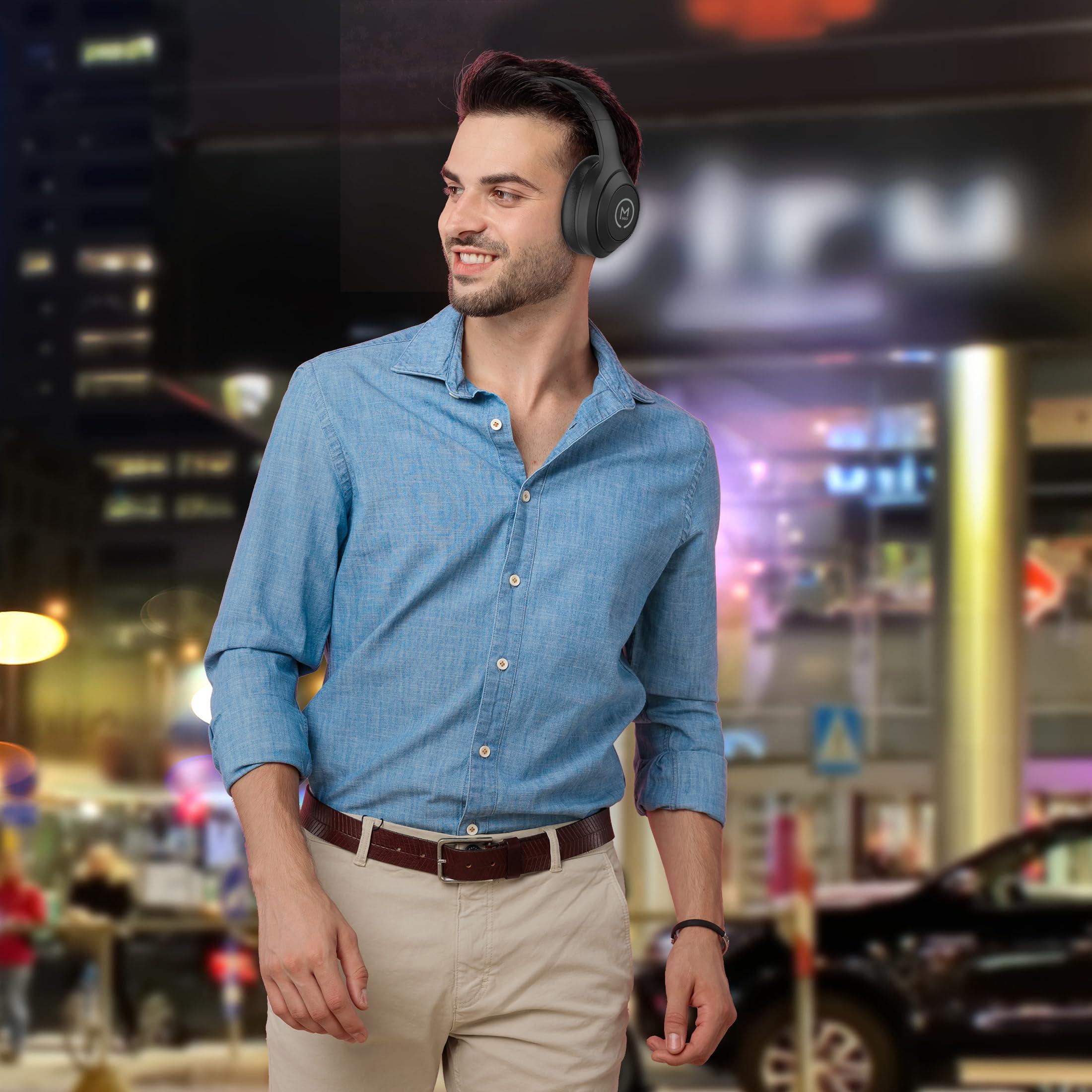 Morpheus 360 Morpheus 360 Comfort Plus Wireless Over-Ear Headphones - Bluetooth Headset with Microphone - 10H Playtime - HP6500B (Black)