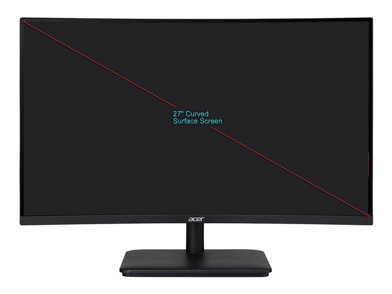 Acer America ED270R 27\" Black 1920 x 1080 Widescreen 16:9 165Hz Refresh Rate AMD FreeSync Pre