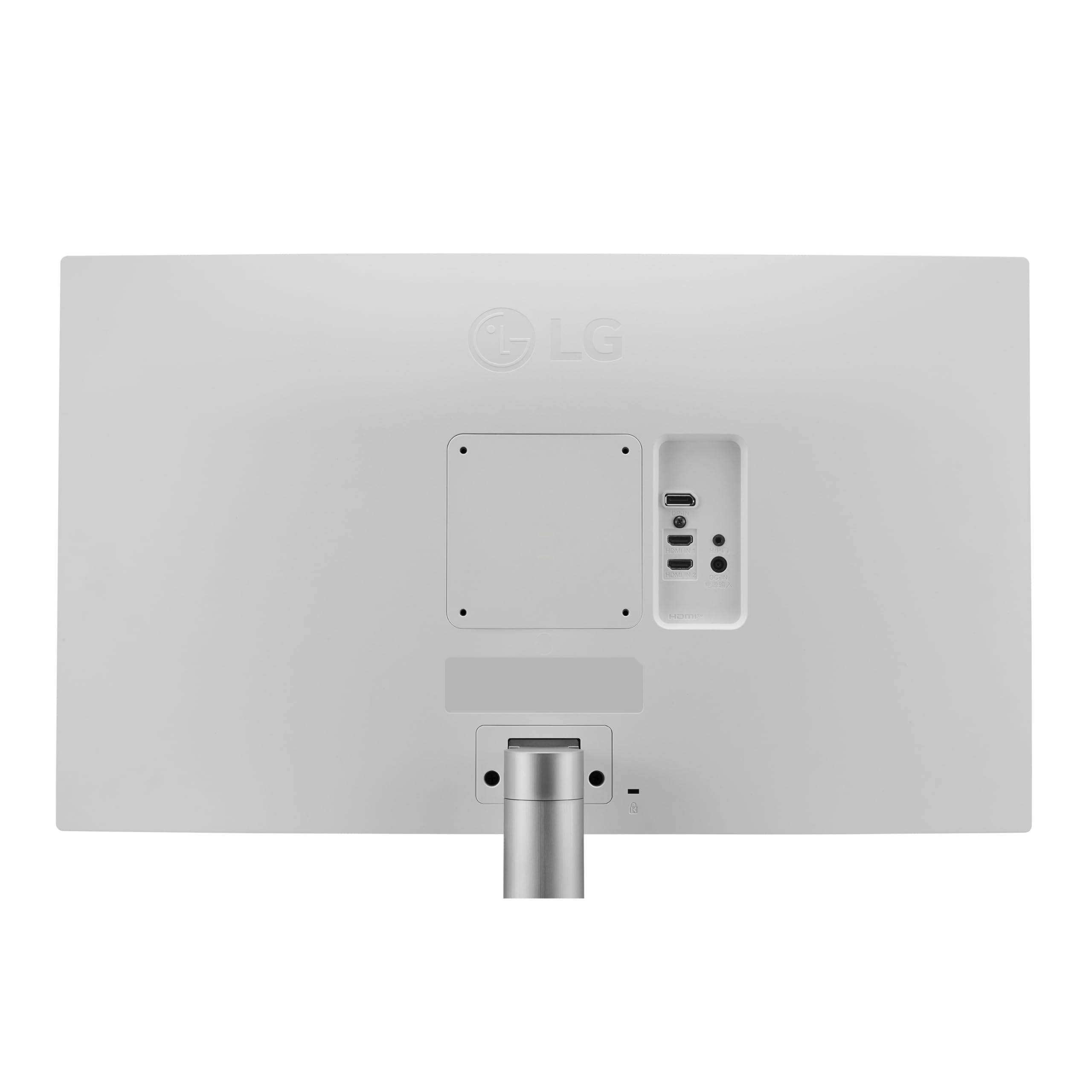 LG LG 27UP600-W 27-inch Ultrafine 4K UHD (3840x2160) IPS Computer Monitor, AMD FreeSync, VESA DisplayHDR 400, Reader Mode, Flicker Safe, HDMI, DisplayPort, White