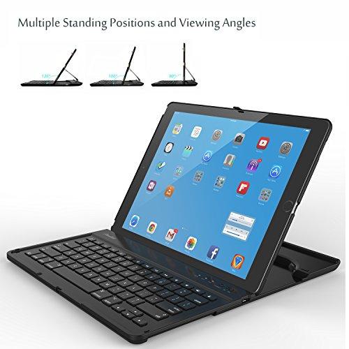 ProCase ProCase Keyboard Case for 1st & 2nd Generation iPad Pro 12.9 2017 2015, iPad Pro 12.9 Tablet Wireless Keyboard Case for iPad Pro 12.9\" (2nd & 1st Gen)- Black