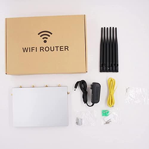 Wiflyer Wiflyer WG3526 4G LTE Router | AC1200Mbps Dual Band CAT4 Wireless Router with Metal Case and Detachable 6×5dBi Antennas| Gigabit Ethernet with TF Card Slot & USB3.0 Port & SIM Card Slot