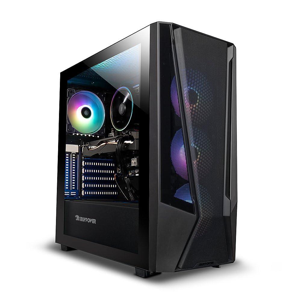 iBUYPOWER iBUYPOWER TraceMesh 7 Gaming Desktop PC, 14th Gen Intel 20-Core i7-14700F, NVIDIA GeForce RTX 4060, 32GB DDR5 RAM, 2TB SSD, Gaming Keyboard and Mouse, Windows 11 Home