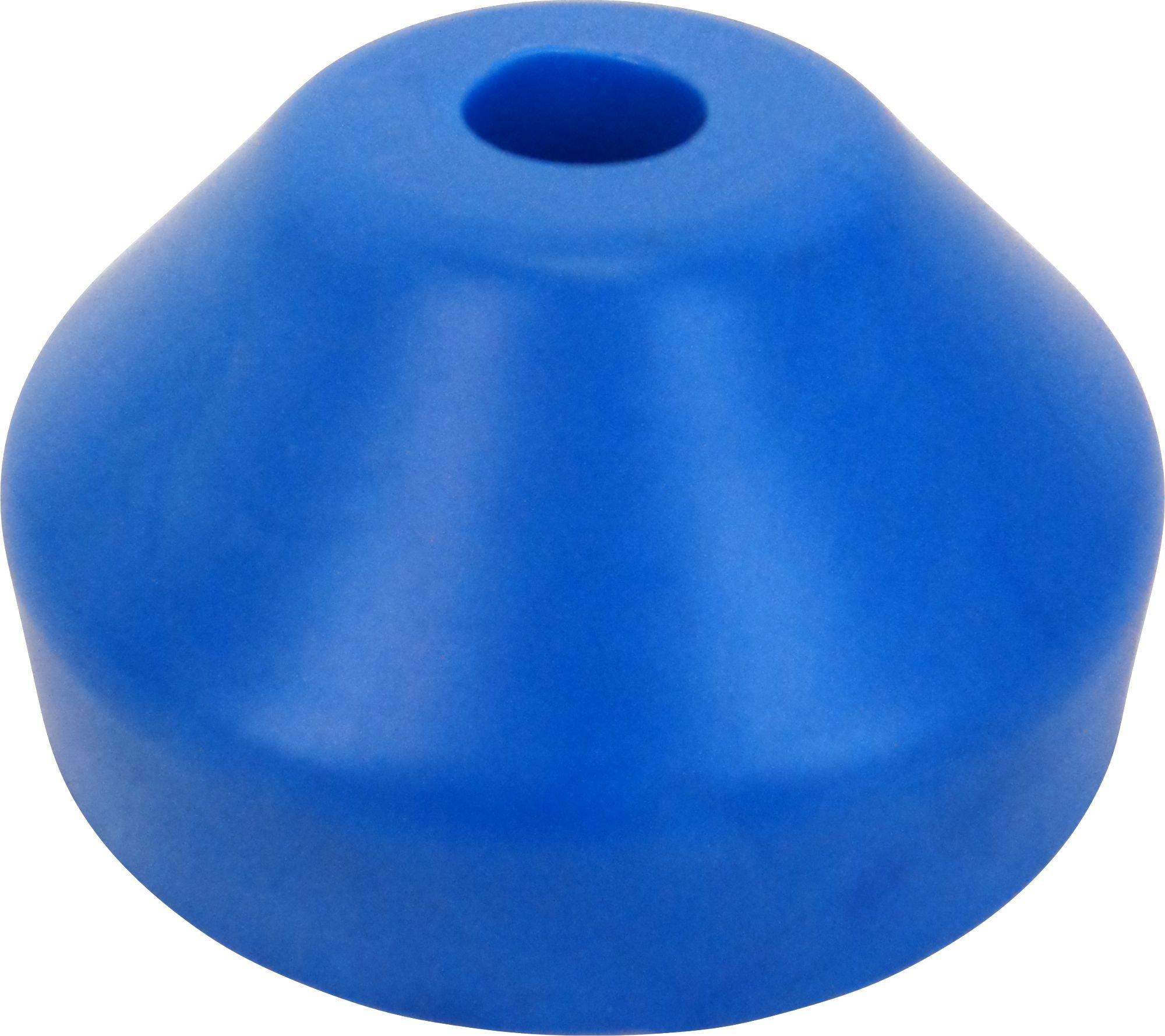 Square Deal Recordings & Supplies Blue Plastic 7" 45rpm Vinyl Record Dome Adapter, Quantity 3 (45 rpm)