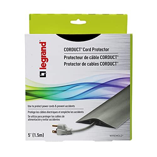 Wiremold Legrand Wiremold CDB-5 Corduct 5 Foot Cord Cover for Floors, Holds 1 Cord or Cable, Brown (1 Pack)