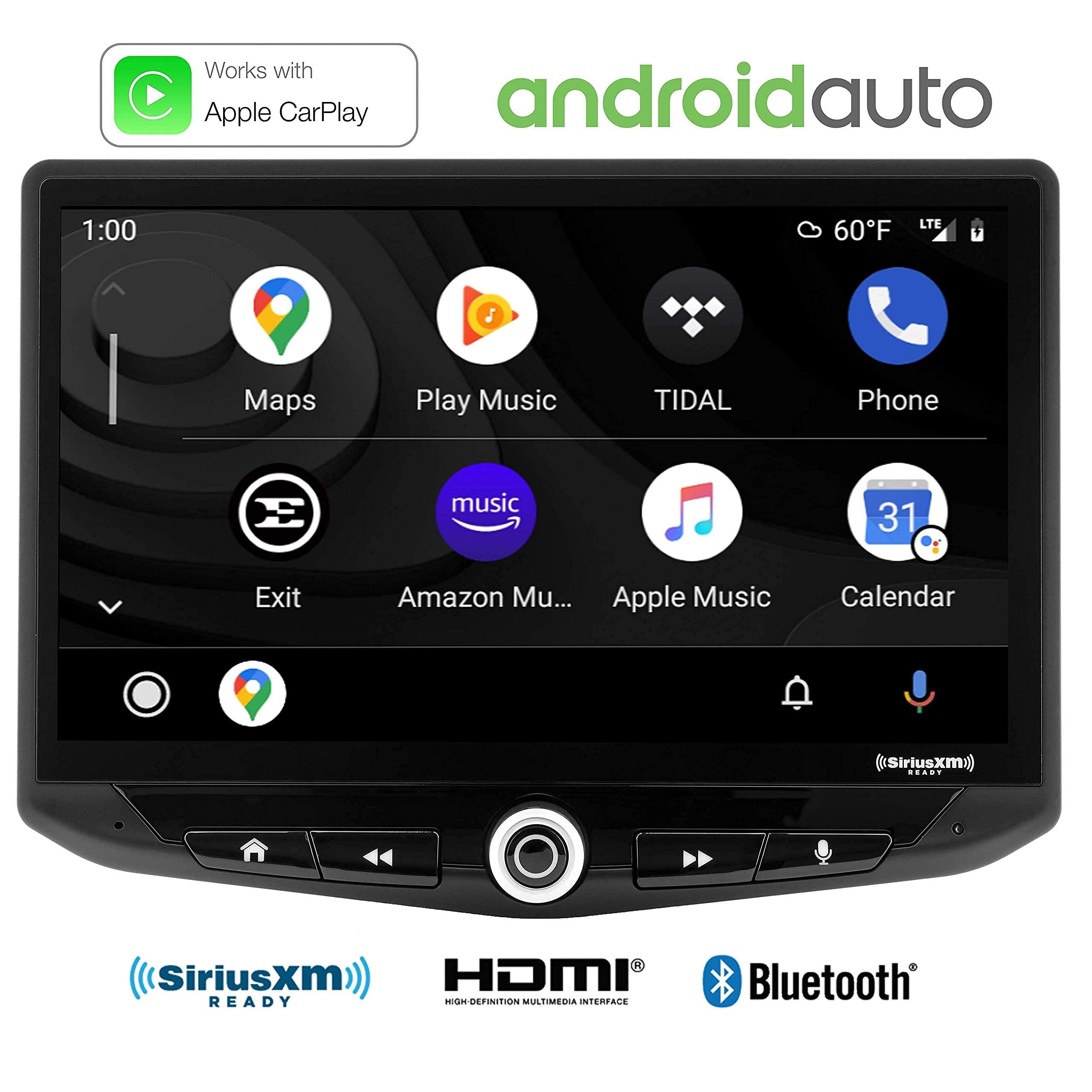 STINGER Stinger HEIGH10 10 Multimedia Car Stereo 1024 x 600 HD Display. Apple Car Play, Android Auto, SiriusXM Ready, Bluetooth, TOSLINK Audio Output & HDMI Rear Input, Single/Double DIN Mounting