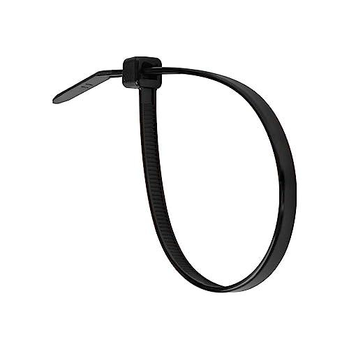 Klein Tools Klein Tools 450-200 Cable Ties, 50-Pound Tensile Strength, Heavy Duty Nylon Cable Zip Ties, Indoor / Outdoor Use, 7.75-Inch, Black, 100-Piece