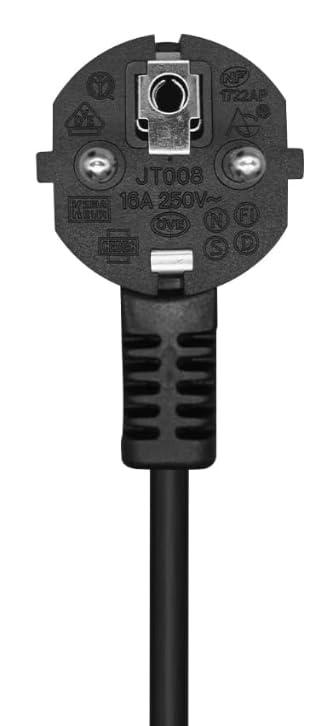 Toptekits Toptekits EU to SAF-D-Grid T-Latch Power Cord, SAF-D-Grid T-Latch Plug to EU Euro CEE7/7 Power Cable SJT 16AWG,10ft/3m (CEE7/7 to Saf-D-Grid), Black