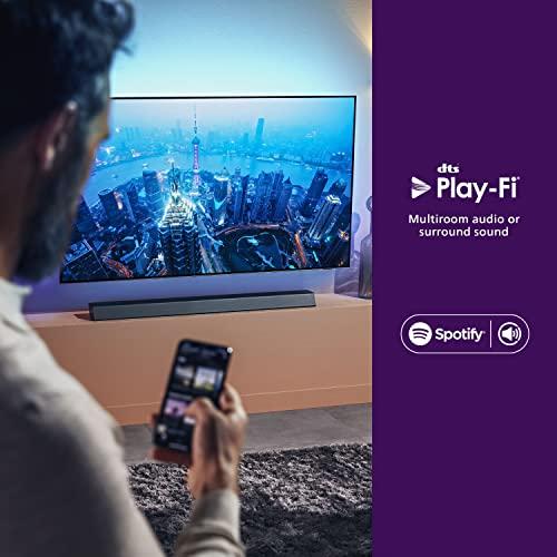 PHILIPS PHILIPS B8905 Soundbar 3.1.2 with Wireless Subwoofer, Dolby Atmos, Compatible with DTS Play-Fi, Connects with Amazon Echo Devices and Voice Assistants, AirPlay 2 and BT Support, TAB8905