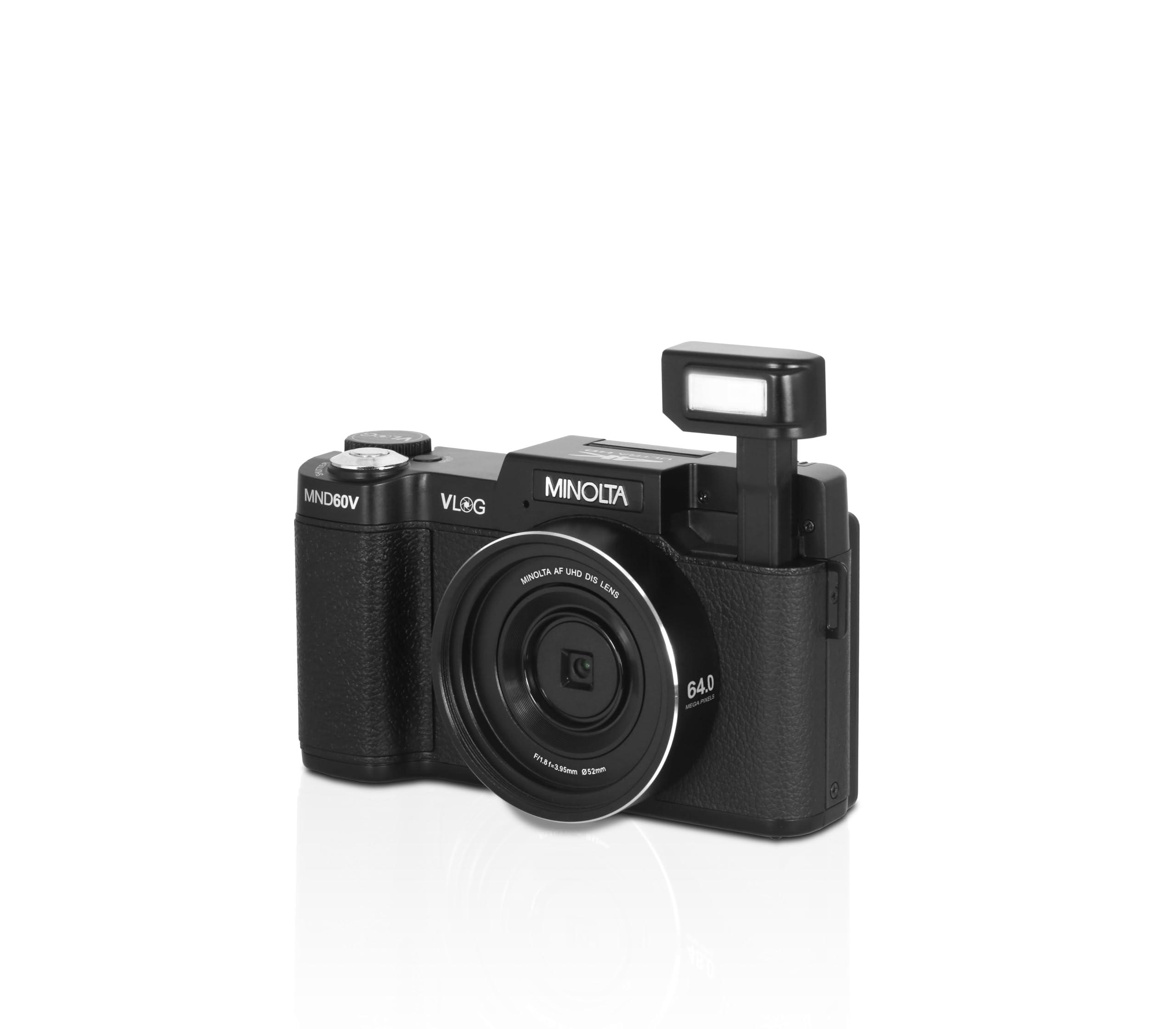 Minolta Minolta MND60V 64 MP Autofocus / 4K60FPS Ultra HD VLOG Camera Kit