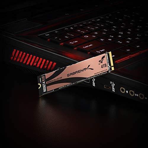 SABRENT SABRENT 4TB Rocket 4 Plus NVMe 4.0 Gen4 PCIe M.2 Internal SSD Extreme Performance Solid State Drive R/W 7100/6600MB/s (SB-RKT4P-4TB)