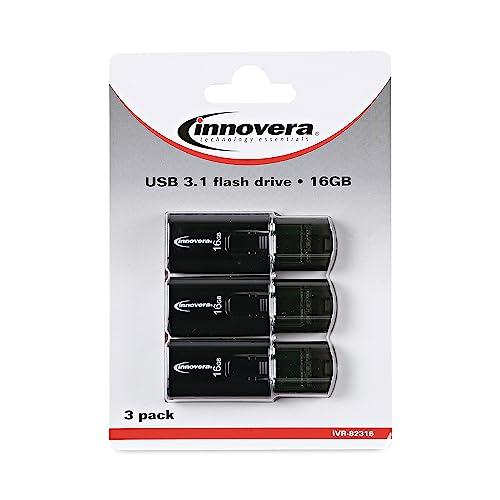 Innovera Innovera 82316 16 GB USB 3.0 Flash Drive (3/Pack)