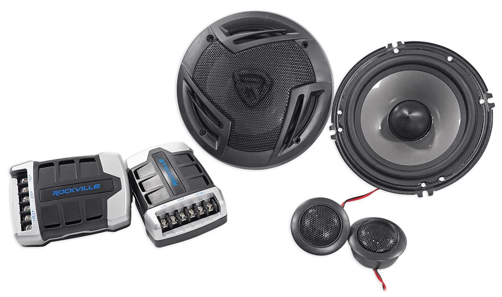 Rockville Rockville (2) Pairs RV65.2C 6.5\" Component Car Speakers 1500w/280w RMS CEA Rated