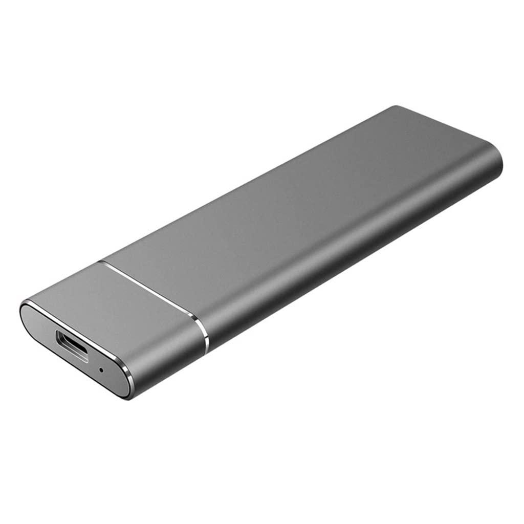 DJFHDIHRFHBVCASIJ SSD External Hard Drive USB 3.1 Type C 500GB 1TB 2TB Portable Solid State External Drive (Color : Gray, Size : 500GB)