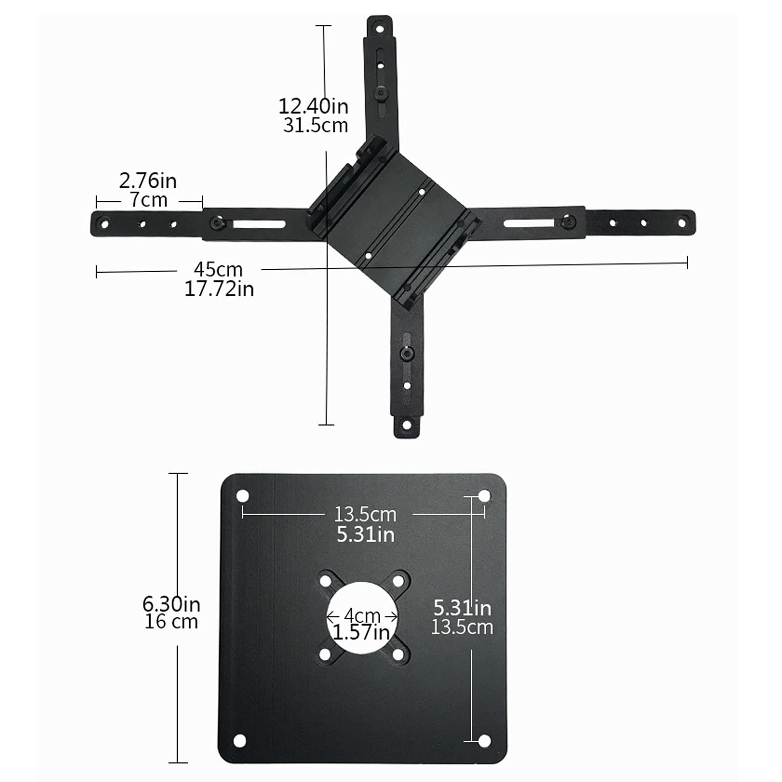 DYPASA DYPASA Projector Mount Projector Mount Stand Projector Ceiling Mount or Wall Mount Bracket Holder Length 9.84 to 14.96in/25 to 38cm Load 44lbs Ceiling Mount with Tray