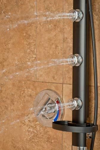 Pulse Pulse 1017-B Bonzai Shower Spa with Black, Black