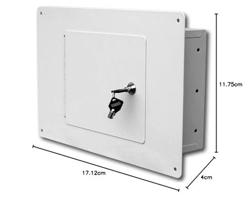 HMC Holdings LLC - First Watch Homak First Watch Between The Studs High Security Steel Wall Safe, White