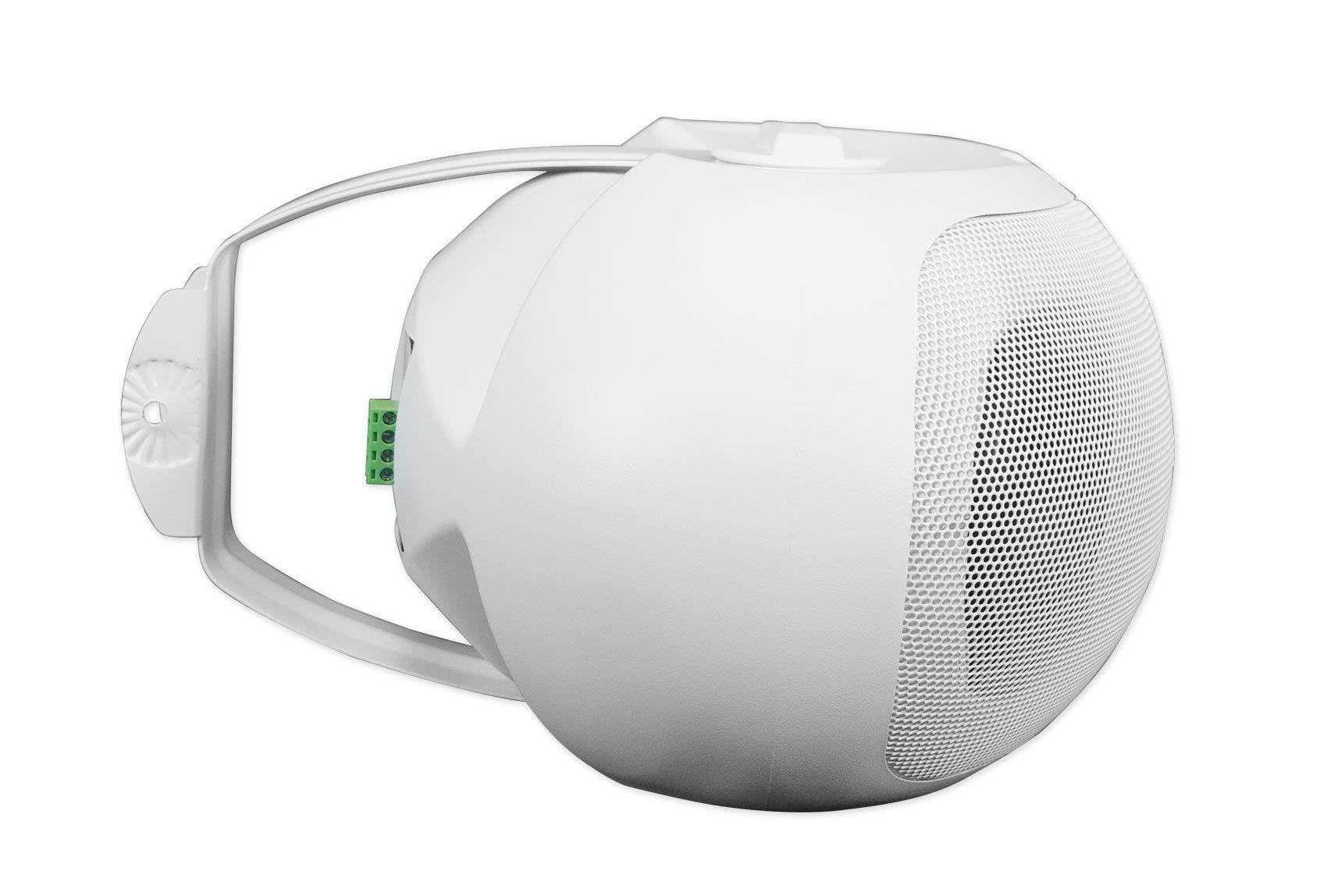 Rockville Rockville D4-16 White Dual 4" 16 Ohm Swivel Outdoor Home Patio Speaker