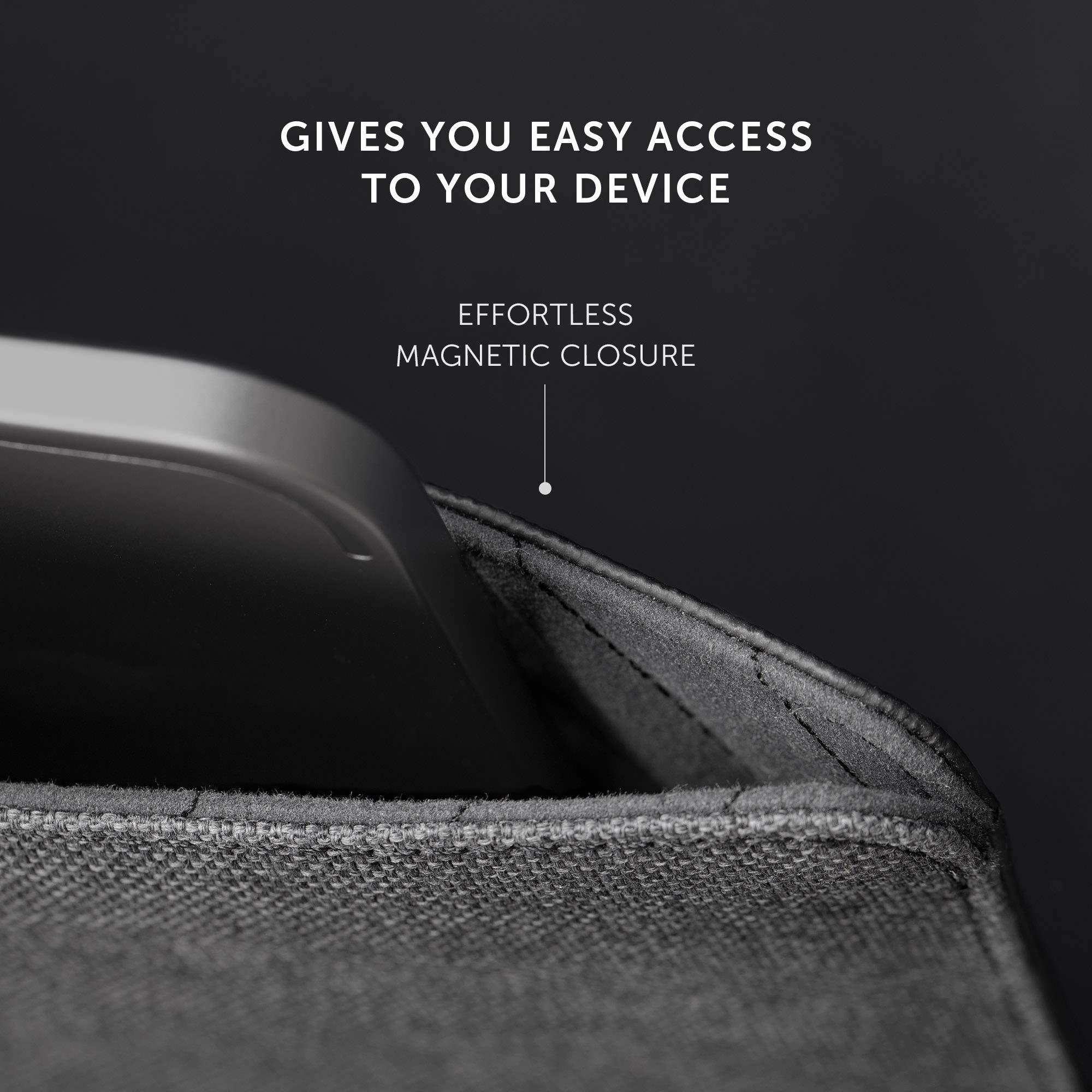 Native Union Native Union Stow Slim for iPad 13\" Tablet Sleeve Sleek & Slim Premium Sleeve Compatible with iPad Air 13\" M4, iPad Pro 13\" M4 with Easy-Access Magnetic Closure & External Pocket (Slate)