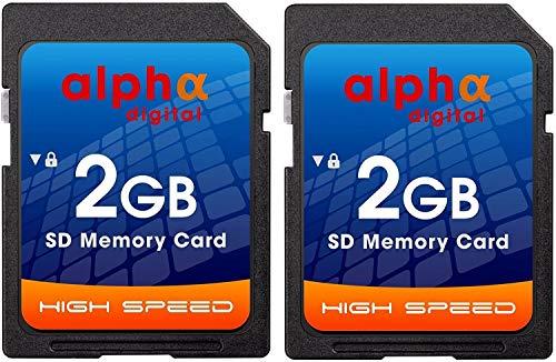 Alphx Innovations Nikon D50 D40 D40X D3300 Digital Camera Memory Card 2X 2GB Secure Digital (SD) Memory Card (1 Twin Pack)