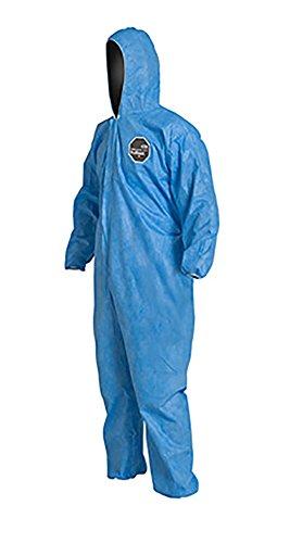 DuPont DuPont ProShield 10 PB127S Disposable Protective Coverall with Standard Fit Hood, Elastic Cuff and Ankles, Blue, Medium (Pack of 25)