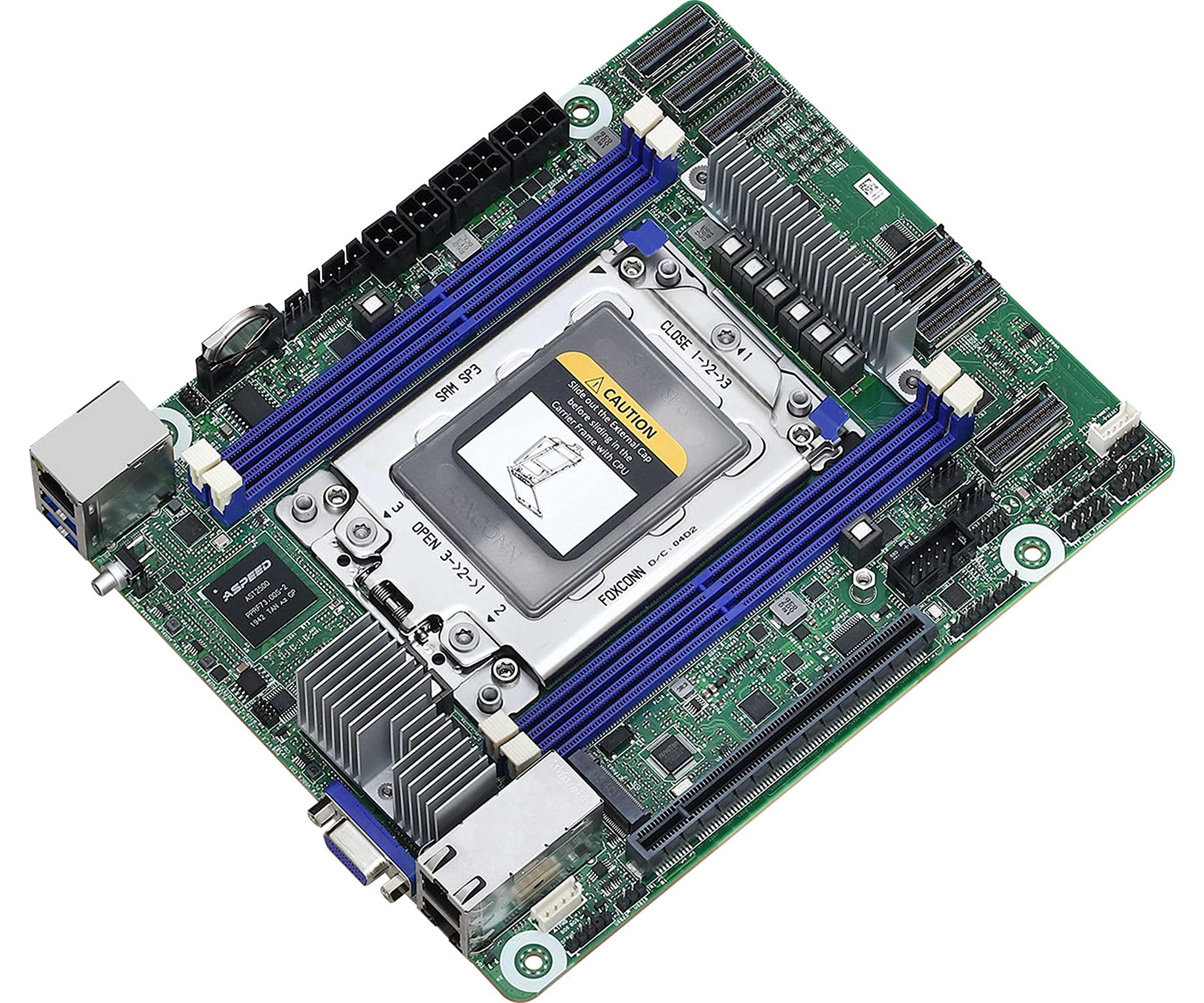 ASRock Rack AsRock Rack ROMED4ID-2T Proprietary(Deep Mini-ITX) Server Motherboard AMD SP3 (LGA4094) EPYC 7002 Series