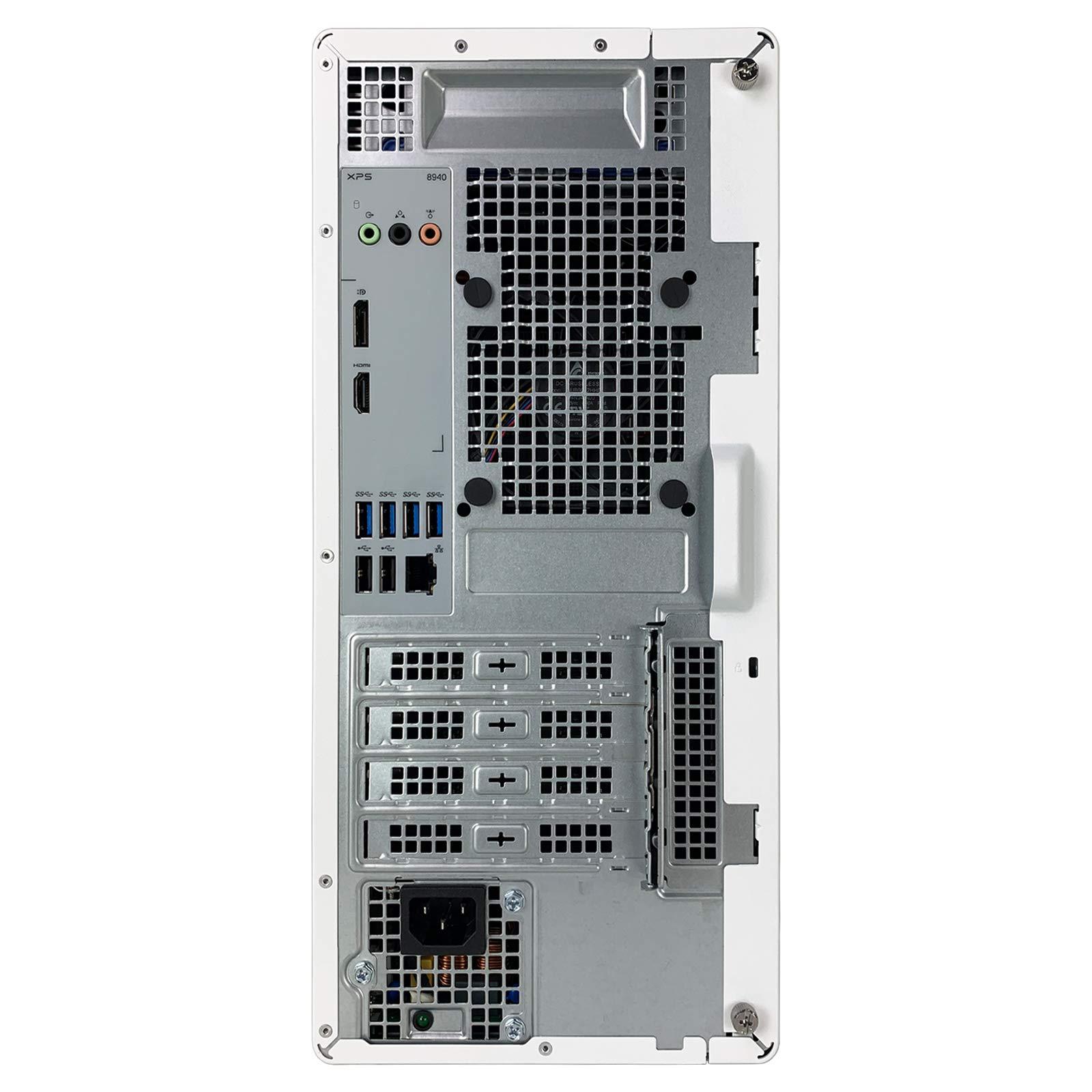 Dell Dell XPS 8940 Special Edition Desktop - 11th Gen Intel Core i7-11700 up to 4.90 GHz CPU,16GB RAM,256GB SSD + 4TB HDD,Intel UHD Graphics 750,Killer Wi-Fi 6,DVD Burner,Windows 11 Pro,White (Renewed)