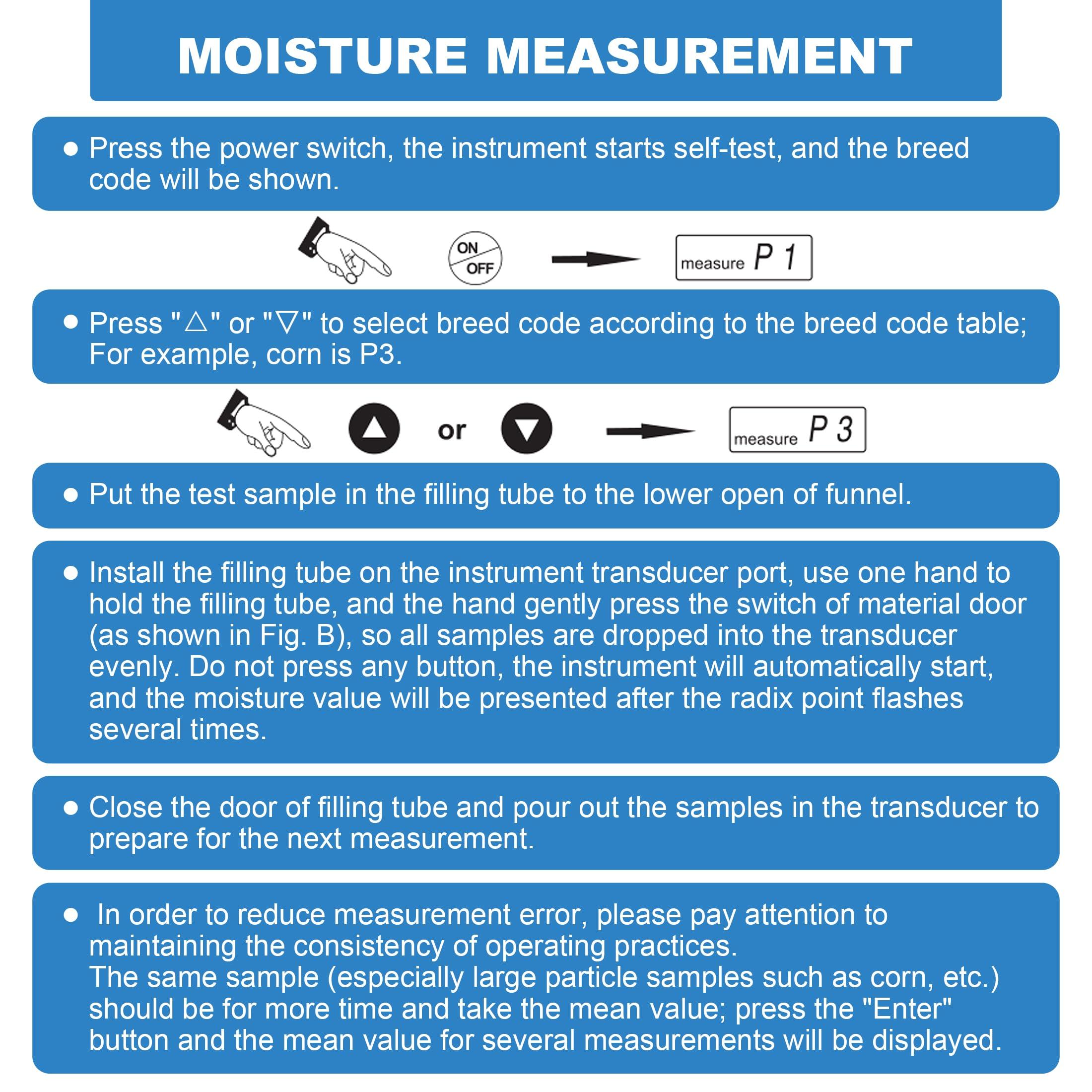 AMTAST Grains Moisture Density Weight Tester Grain Moisture Meter Smart Density Tester for 24 Kinds of Grains, Hazelnut, Coffee Beans, Cocoa Beans, Rice, Wheat, Corn, Upgraded Grain Moisture Tester GM005