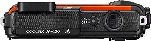 Nikon Nikon Coolpix AW130 16MP Waterproof Shockproof Digital Camera (Orange) (Renewed)