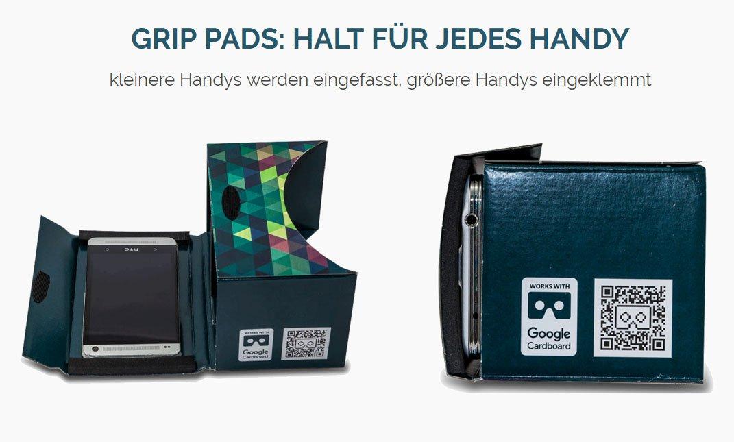 MR.CARDBOARD Google Cardboard POP! Cardboard + Free Head Strap and Cushion. for Android and iPhone. Fits Every Phone. Including Lenses. 3D Glasses VR Glasses Virtual Reality Viewer VR Goggles.