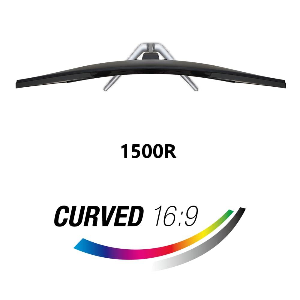 acer Acer 27" WQHD 2560 x 1440 1500R Curved PC Gaming Monitor | AMD FreeSync Premium | Up to 170Hz Refresh | 1ms VRB | VESA Mount | HDR10 | 1 x Display Port 1.2 & 2 x HDMI 2.0 | EDA270U Pbmiipx | Silver