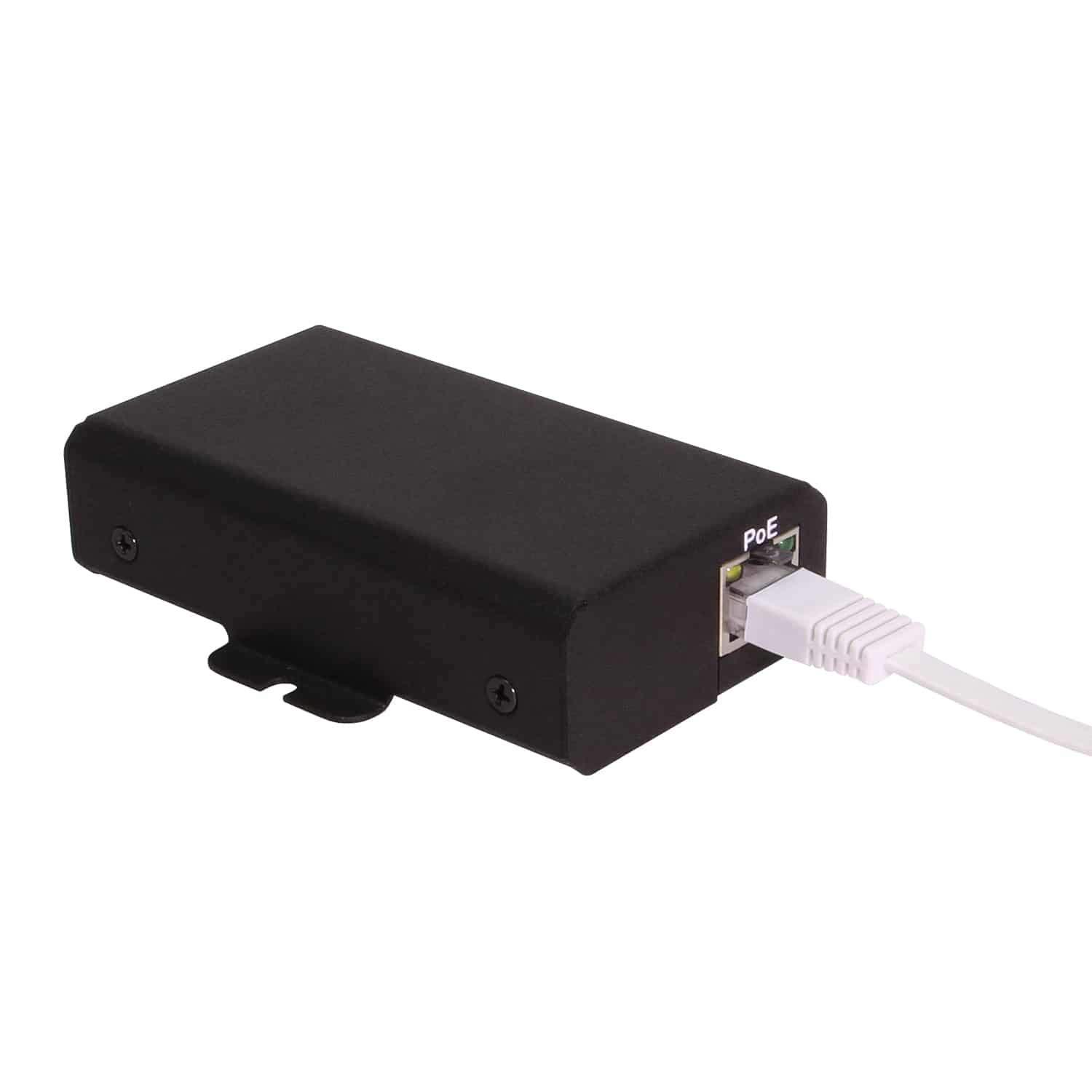Coolgear PoE to USB-C PD Power Adapter 50W with Gigabit Ethernet & Smart Power Management