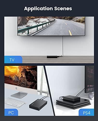 ORICO ORICO 3.5\" External Hard Drive Enclosure SATA III to USB3.1 Type C for HDD Tool-Free Installation Supports UASP and 20TB Drives - Black