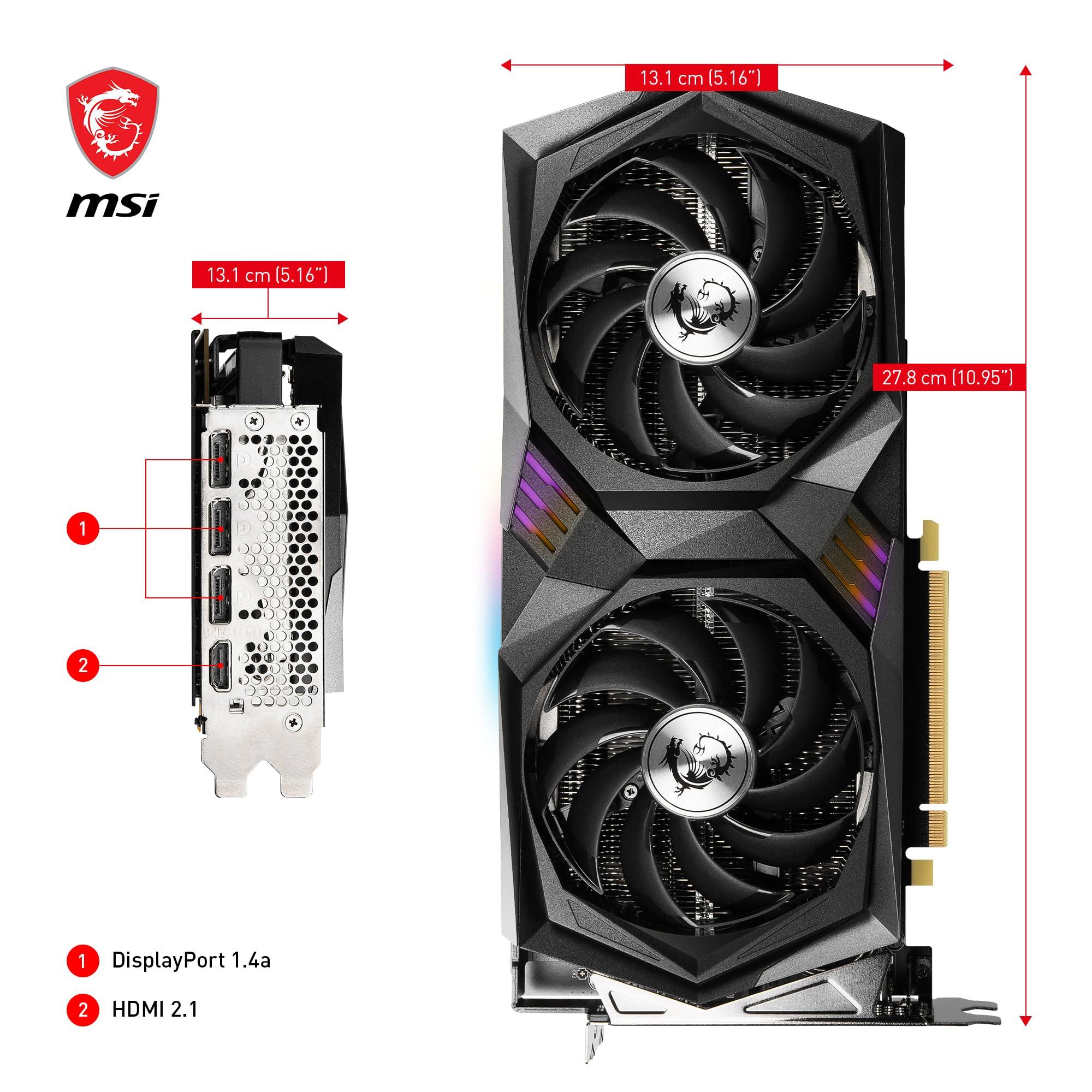 MSI MSI Geforce RTX 3060 Gaming X, 12gb, Gddr6, 192-bit, 912-v397-019 Video Card, Model: V397-019R