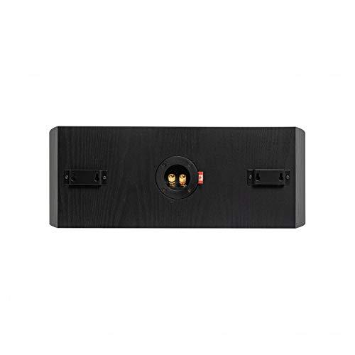 Fluance Fluance Reference High Performance 2-Way Center Channel Speaker for Enhanced Dialogue and Vocals in Home Theater Surround Sound Systems - Black Ash (XL8C)