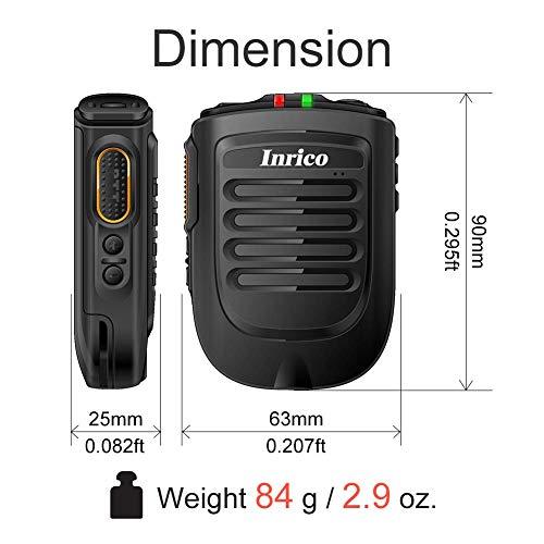 Inrico ANYSECU Inrico Wireless PTT Microphone B01 iOS Version Wireless PTT Button Zello mic Zello ptt Button Speaker for iOS and Android Phone