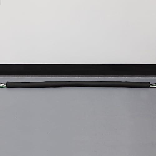 Klein Tools Klein Tools 450-320 Cable Management Sleeve, Cord Management for Home, Office or Job, 1-1/4-Inch Max Diameter, 3-Foot Length, Black, 2-Pack