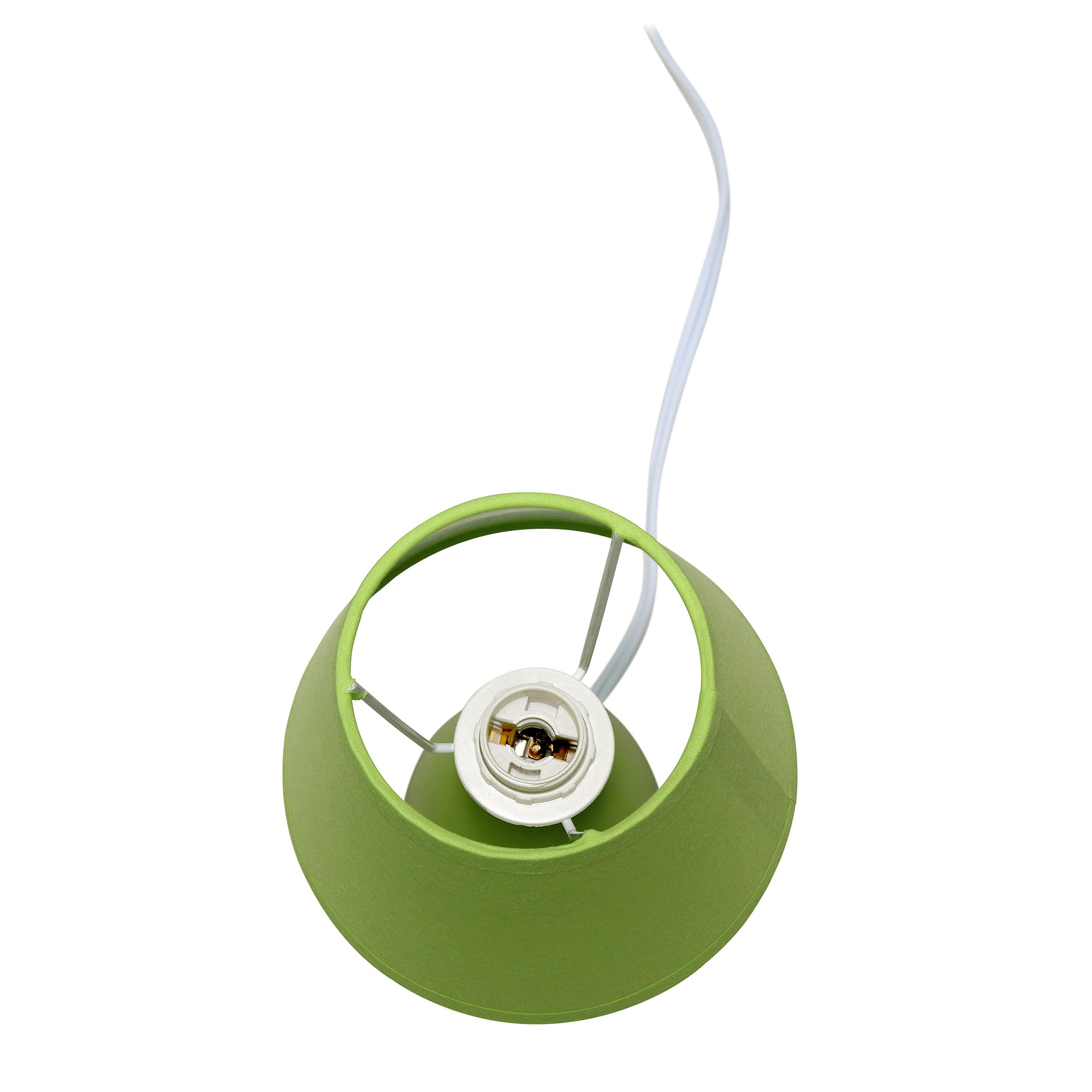 Simple Designs Simple Designs LT2009-GRN-2PK Mini Oval Egg Ceramic Bedside Table Lamp 2 Pack Set, Green