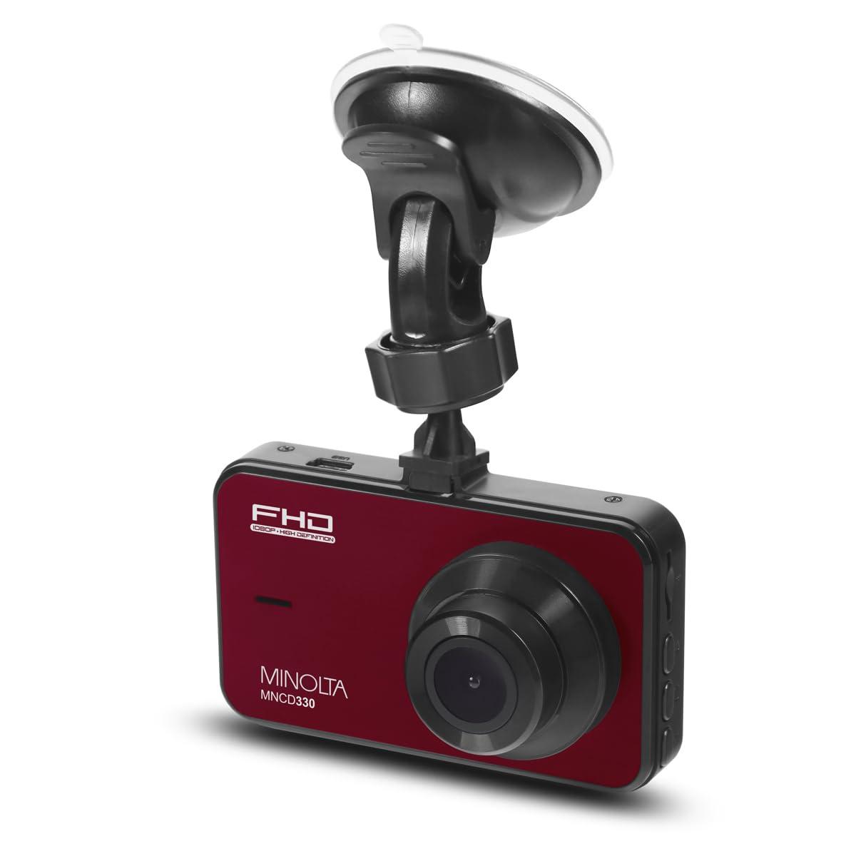 Minolta Minolta MNCD330 1080p Car Camcorder w/3.0" LCD Monitor (Red)