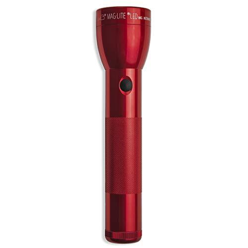 MagLite Maglite ML300L LED 2-Cell D Flashlight, Red